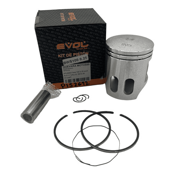 kit piston bws100 0.25 evol 2