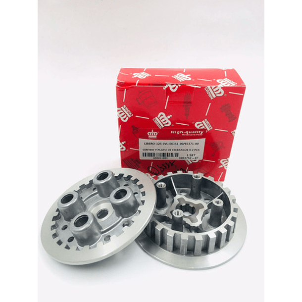 centro clutch libero 125 4 disco coronita 3