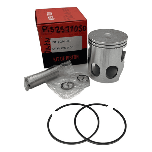 kit piston dt125 0.50 evol 2