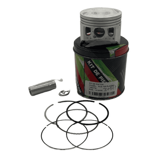 kit piston xcd125-platino125 0.50 duramax 2