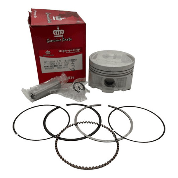 kit piston nxr125 bross-xr125-akt125 nkd 13mm bajo 0.50 coronita 2