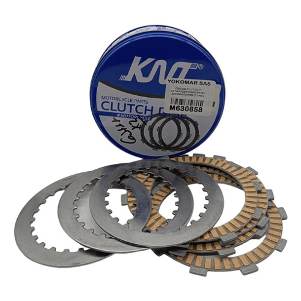 disco de clutch fz16 con separadores knt 2