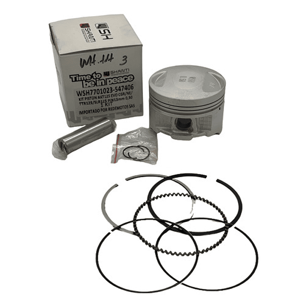 kit piston nxr125 bross-xr125-akt125 nkd 13mm bajo 0.50 shanti 1