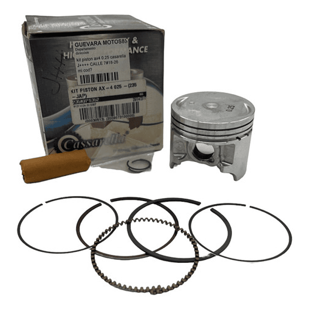kit piston ax4-viva r 0.25 casarella 2