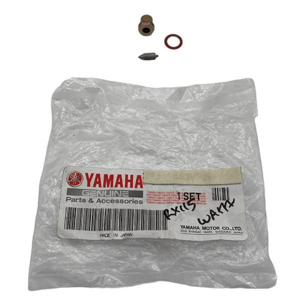 aguja y base de carburador rx115-v80-dt100 original 3