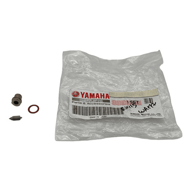 aguja y base de carburador rx115-v80-dt100 original 4