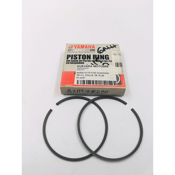 anillos rx115 0.50 original 2