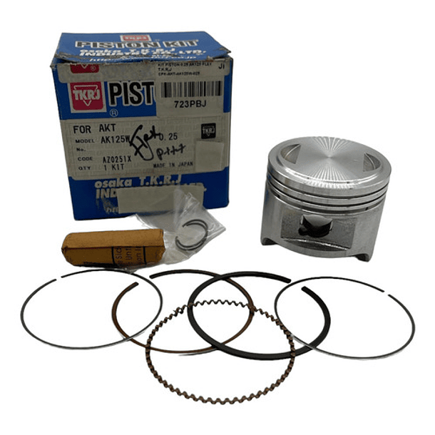 kit piston akt125 flex 0.25 tkrj + 2