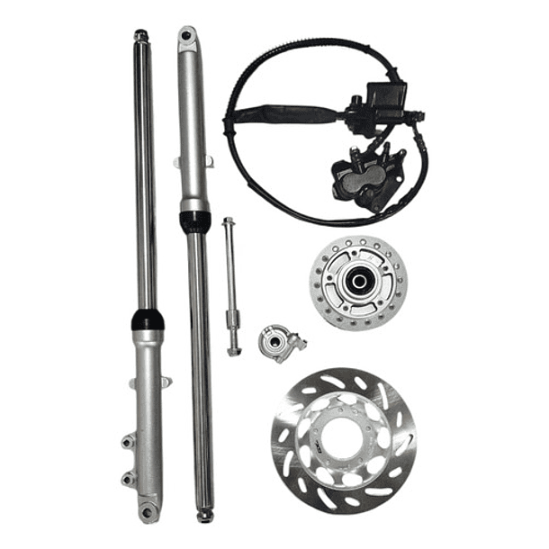 barras telescopicas akt125 nkd-ax100 completa gx 1