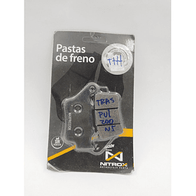 pastilla de freno trasera pulsar 200ns-bws125 fi nitrux