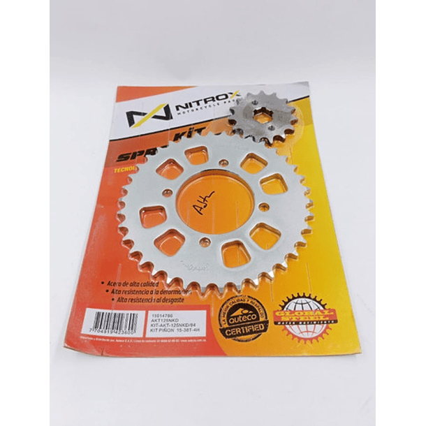 plato piñon akt125 nkd sl global stell