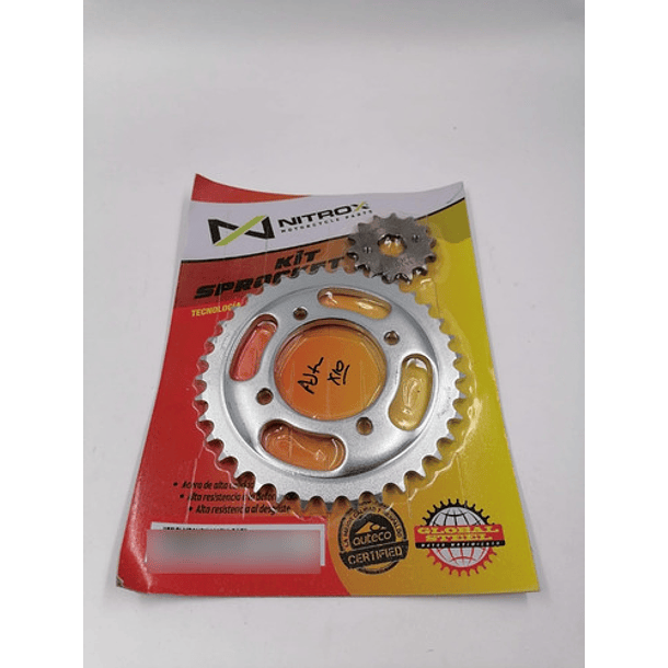 plato piñon e-storm125 global steel