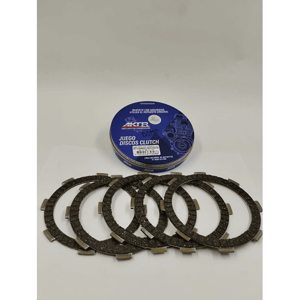 disco de clutch akt125-tvs100 sports*5 original 3