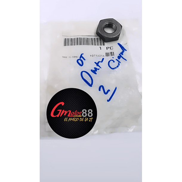 tuerca de cigueñal dt125 ybr250 original 1