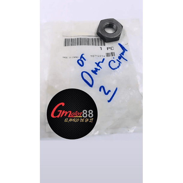 tuerca de cigueñal dt125 ybr250 original 2