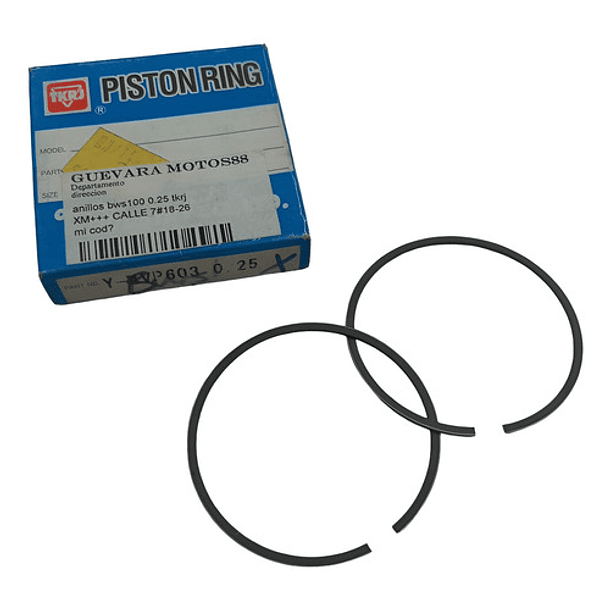 anillos bws100-rx100-dt100 0.25 tkrj + 1