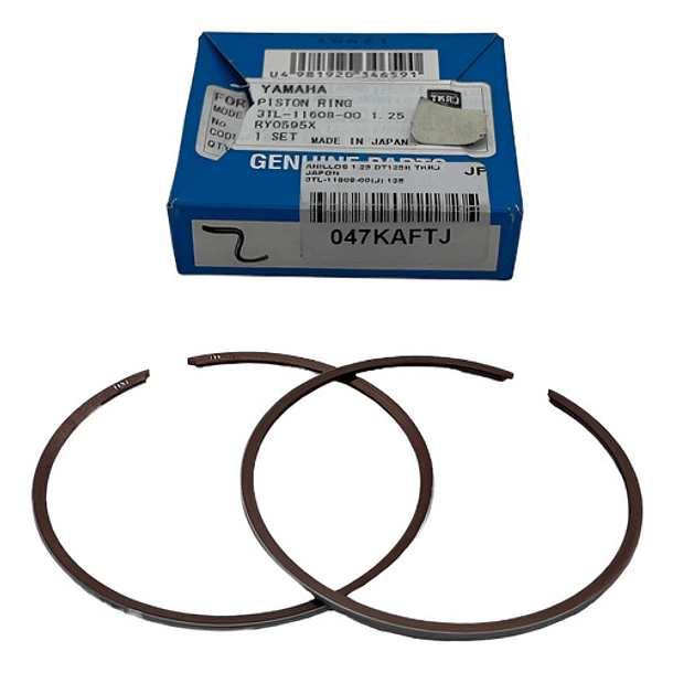 anillos dt125 1.25 tkrj + 1