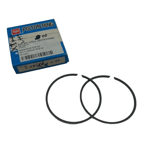 anillos ts125 0.25 tkrj + 2