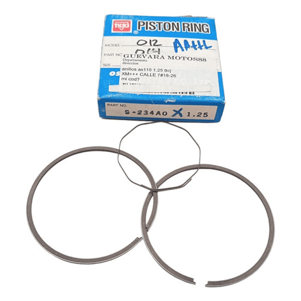 anillos ax115 1.25 tkrj + 3