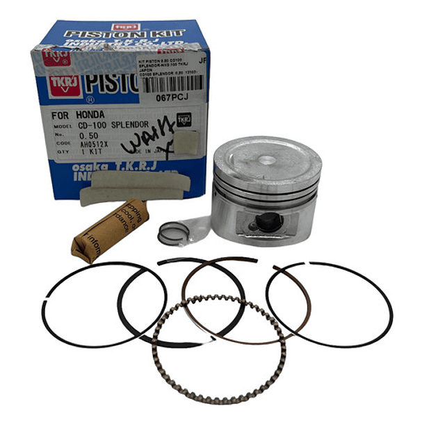 kit piston cd100 splendor 0.50 tkrj + 1