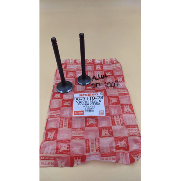 valvulas boxer ct-platino 100 keyman 4