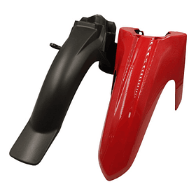 guardabarro delantero cripton 115 rojo mn 2 piezas