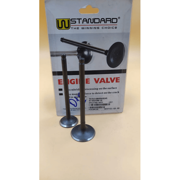 Valvulas Admision Y Escape Cb125e/storm125 Honda //wshanty// 3