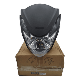 Farola Hayate Completa Negro Con Calcas Roja Evol