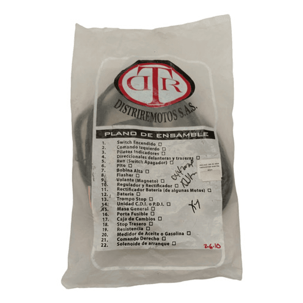 Ramal Electrico Pulsar-180 2008-2009 Tacometro Digital 1