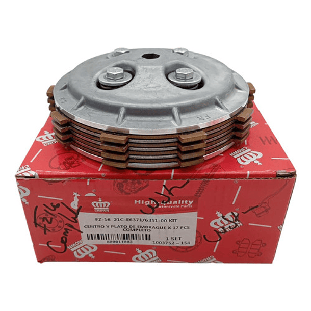 Centro Clutch Fz-16 Completo Yamaha // Coronita //  1