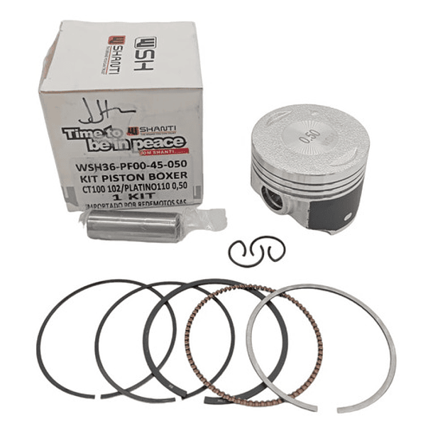Kit Piston Discover-100/platino-110/boxer-ks ((0.50)) Shanty 1