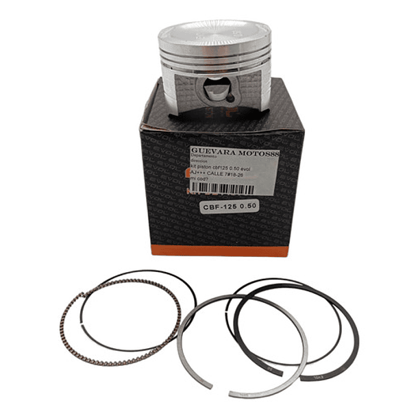 Kit Piston Cbf-125/xr-125 Brio/mrx-125 ((0.50)) // Evol //  1