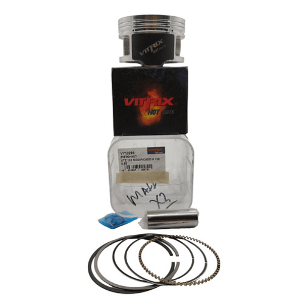 Kit Piston Ybr-125/xtz125/((0.50)) Repotenciado //vitrix//  1