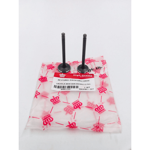 Válvula Admisión Y Escape Ax-4/viva-r //coronita// 2