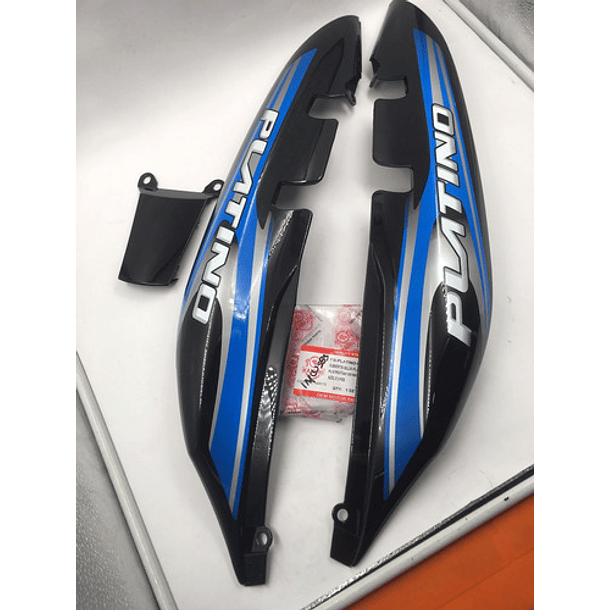 Cola Sillin Platino-100 Negra Con Calcomanias Azul //kanuni/ 4