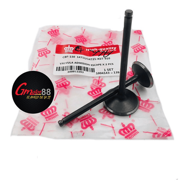 Válvula De Admisión Y Escape Cbf-150/xr/cb150 //coronita// 1