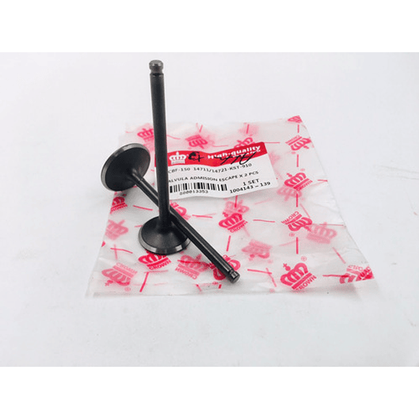 Válvula De Admisión Y Escape Cbf-150/xr/cb150 //coronita// 3