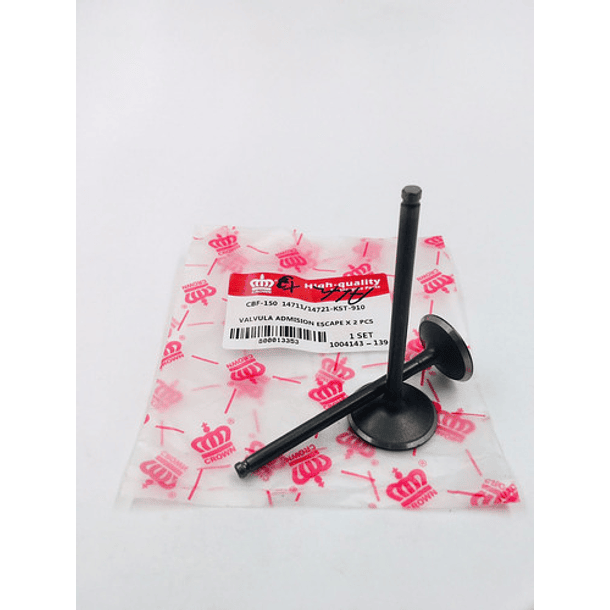 Válvula De Admisión Y Escape Cbf-150/xr/cb150 //coronita// 4