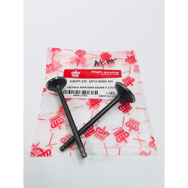 Valvula Admicion Y Escape Aguility-125 //coronita// 3