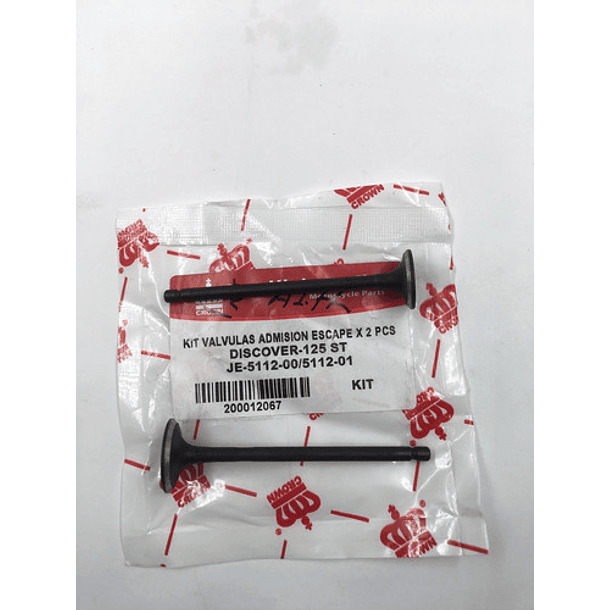 Valvula Admision Y Escape Discover-125st/150st //coronita// 4