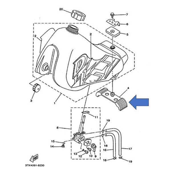 Caucho Tanque Dt125 Original 5