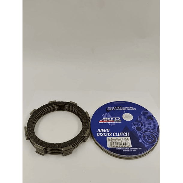 Juego Disco Clutch Akt Nkd125 Carguero 3w200 Original 7