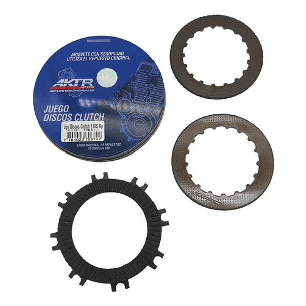 Juego Disco Clutch Akt 110s Original 1