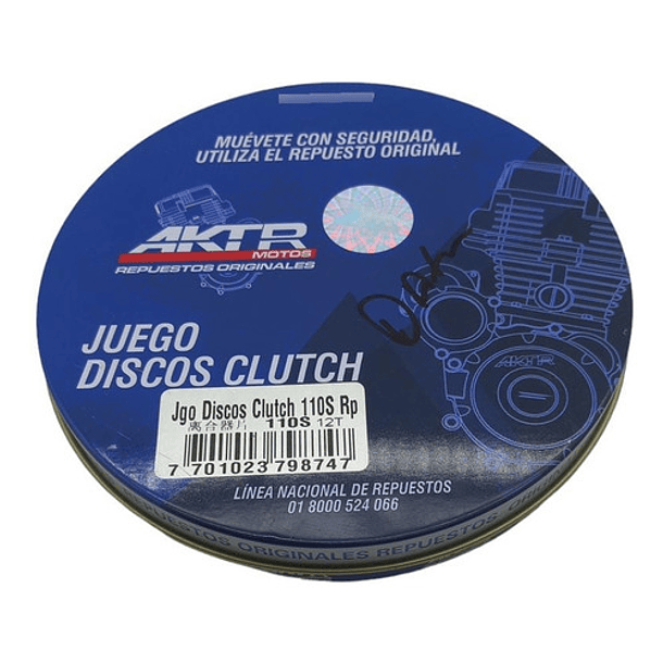 Juego Disco Clutch Akt 110s Original 3