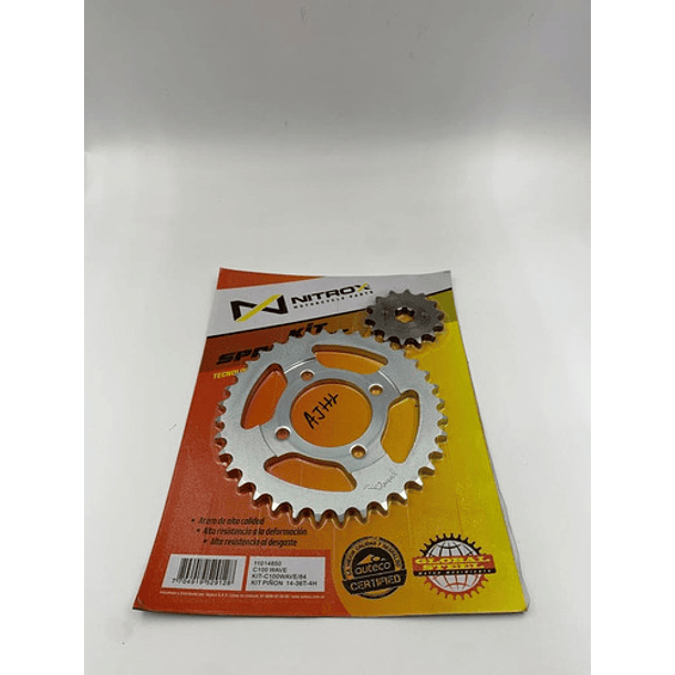 Kit Plato Y Piñon  Salida //honda-110//wave//nitrox