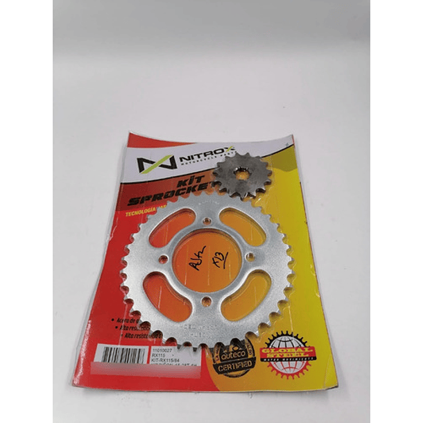 Kit Plato Y Piñon Salida //rx-115// Nitrox
