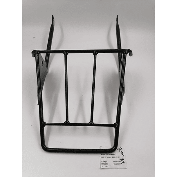 Parrilla Trasera Negra    //dt-125//
