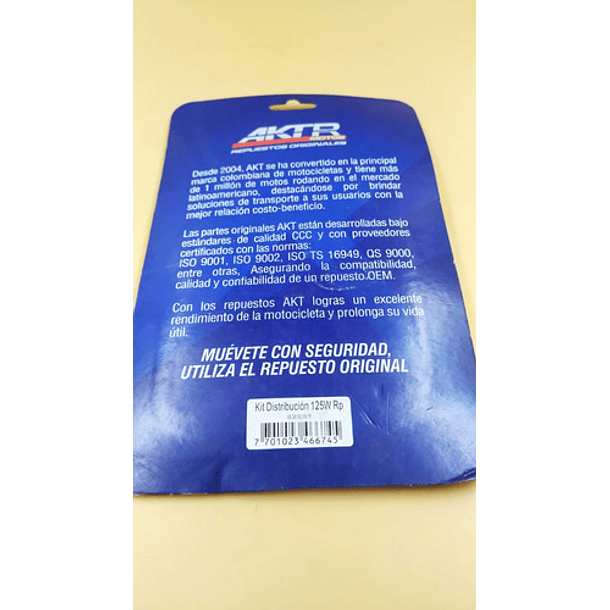 Kit Cadenilla Flex125 Akt //orininal// 2