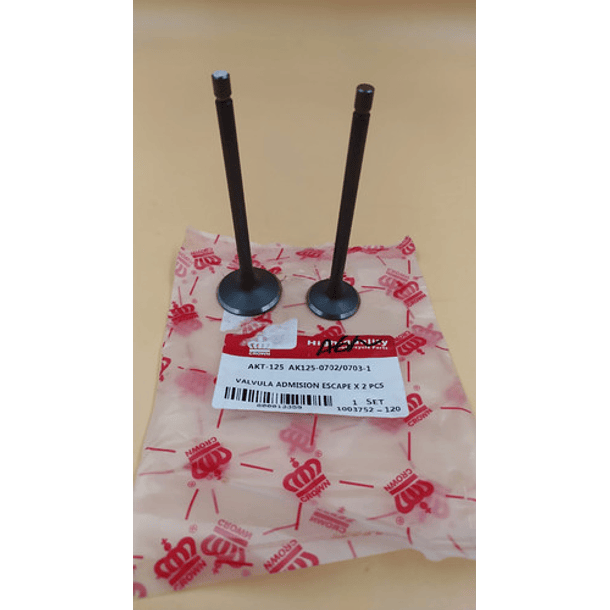 Valvulas Admision Y Escape Sl/nkd/tt/ttr/cgr //coronita// 2