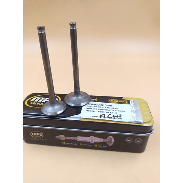 Valvulas Admision Y Escape Best125/vivax115 //mps//